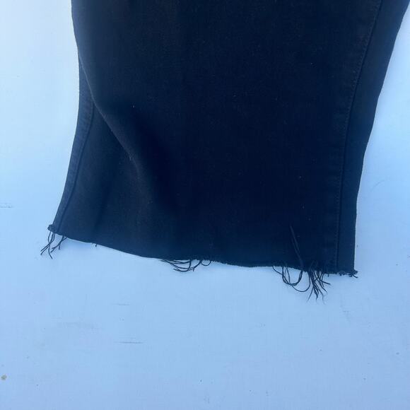 GRLFRND Morgan High Rise Pleated Wide Leg Trousers Jeans Low Black Soho 26 - Picture 10 of 15